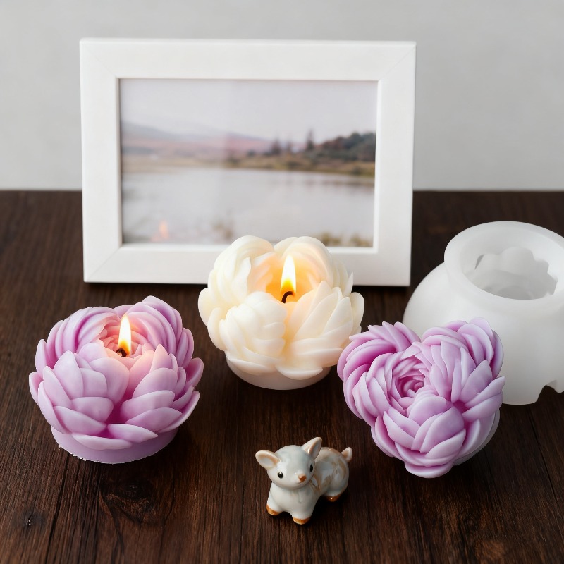 3D Printing Concrete - DIY Rose Flower Kaars Siliconen Mal