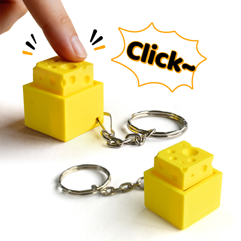 3D Printing Idea - 3D Geprinte Cheesy Key Fidget Clicker
