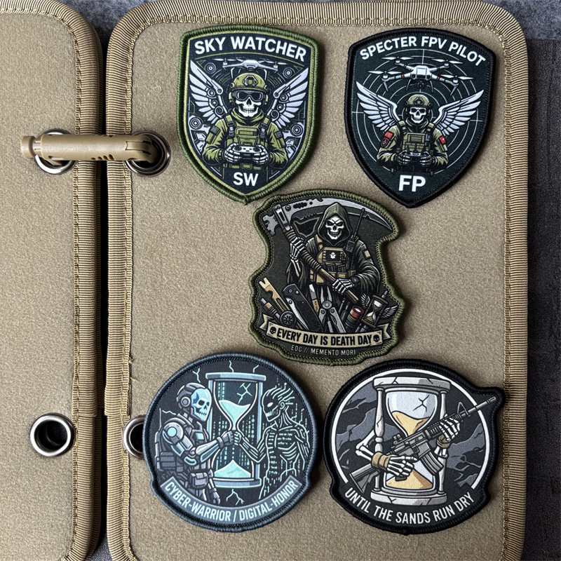 3D Printing Operator - Tactische drone-operatorpatch op kleding Militaire schedel-moralebadge