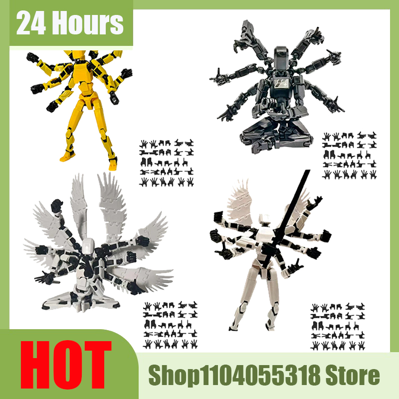 3D Printing Action Figure - Multi-Jointed Beweegbare Shapeshift Robot Met 8