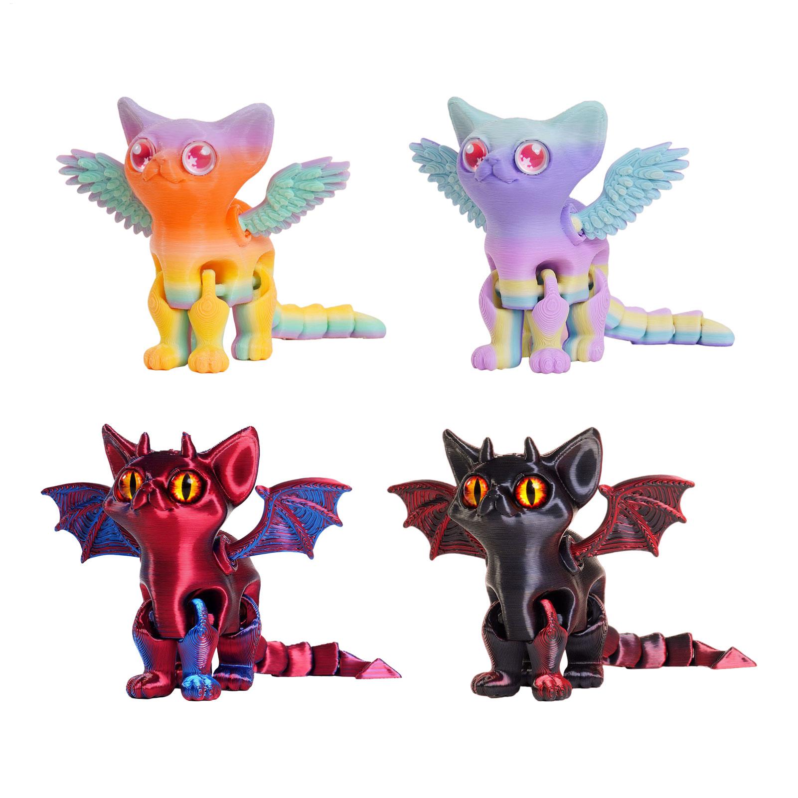 3D Printing Action Figure - 3D-geprinte dierenfiguur, 3D-geprinte kat, beweegbare ornament