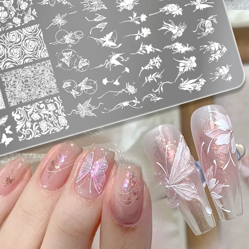 3D Printing Template - BORN PRETTY Bladeren Bloem Nail Art