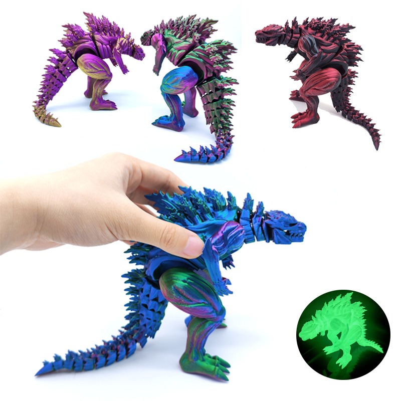 3D Printing Action Figure - 3D-printen Spier Dinosaurus Actiefiguur Mini Speelgoed