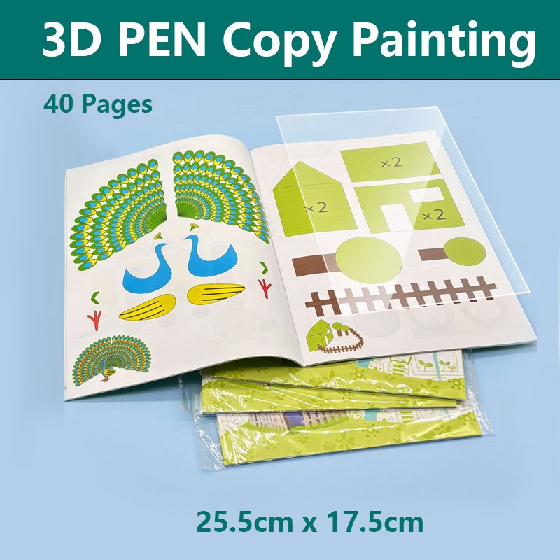 3D Printing Template - 3D-pentekenboek met grafische sjablonen en schildertutorials
