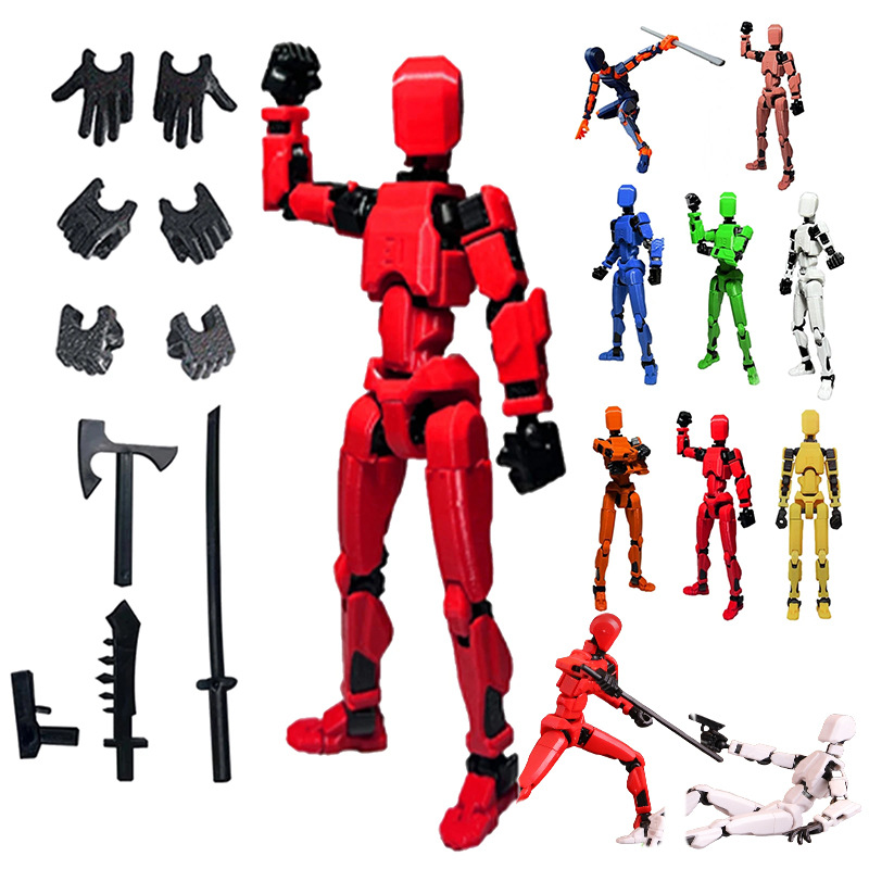 3D Printing Action Figure - 1 stuk 13-gewrichten figuur, beweegbare dummy