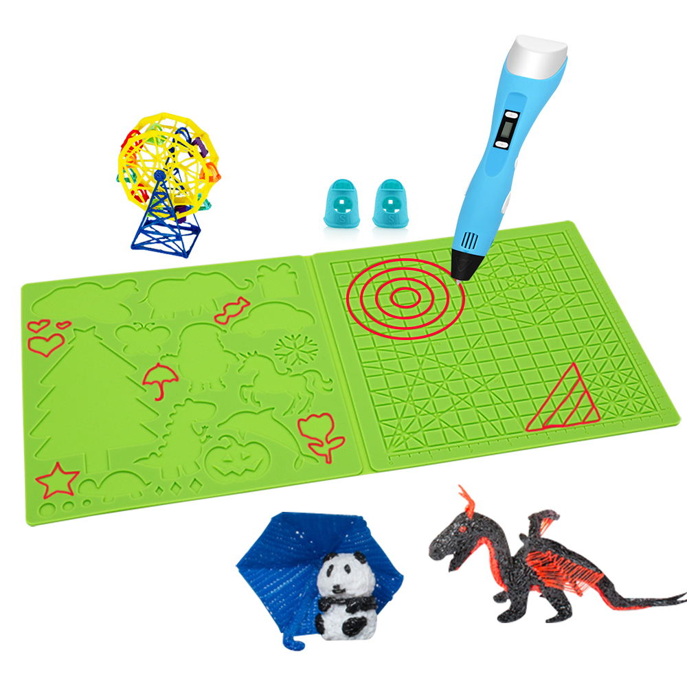 3D Printing Template - 3D-printpen siliconen pad met basis geometrische