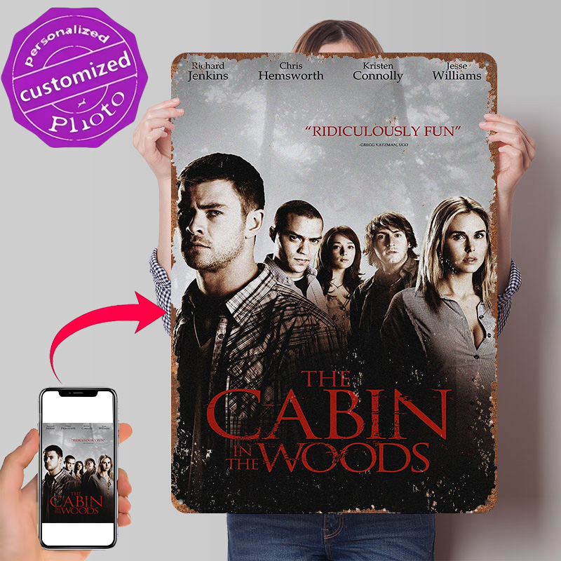 3D Printing Office Setup - De Cabin in the Woods-filmposter Retro