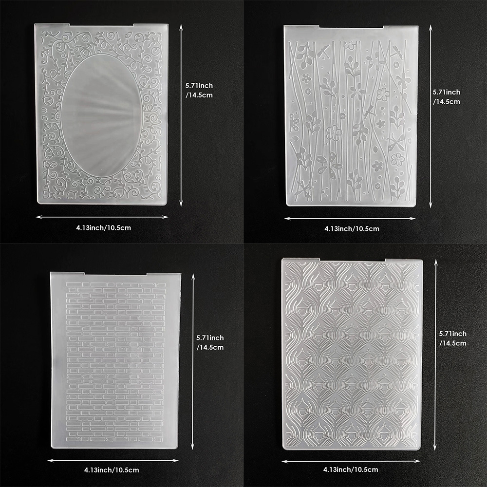3D Printing Template - Muursteen Boom/Embossingmappen voor het maken van