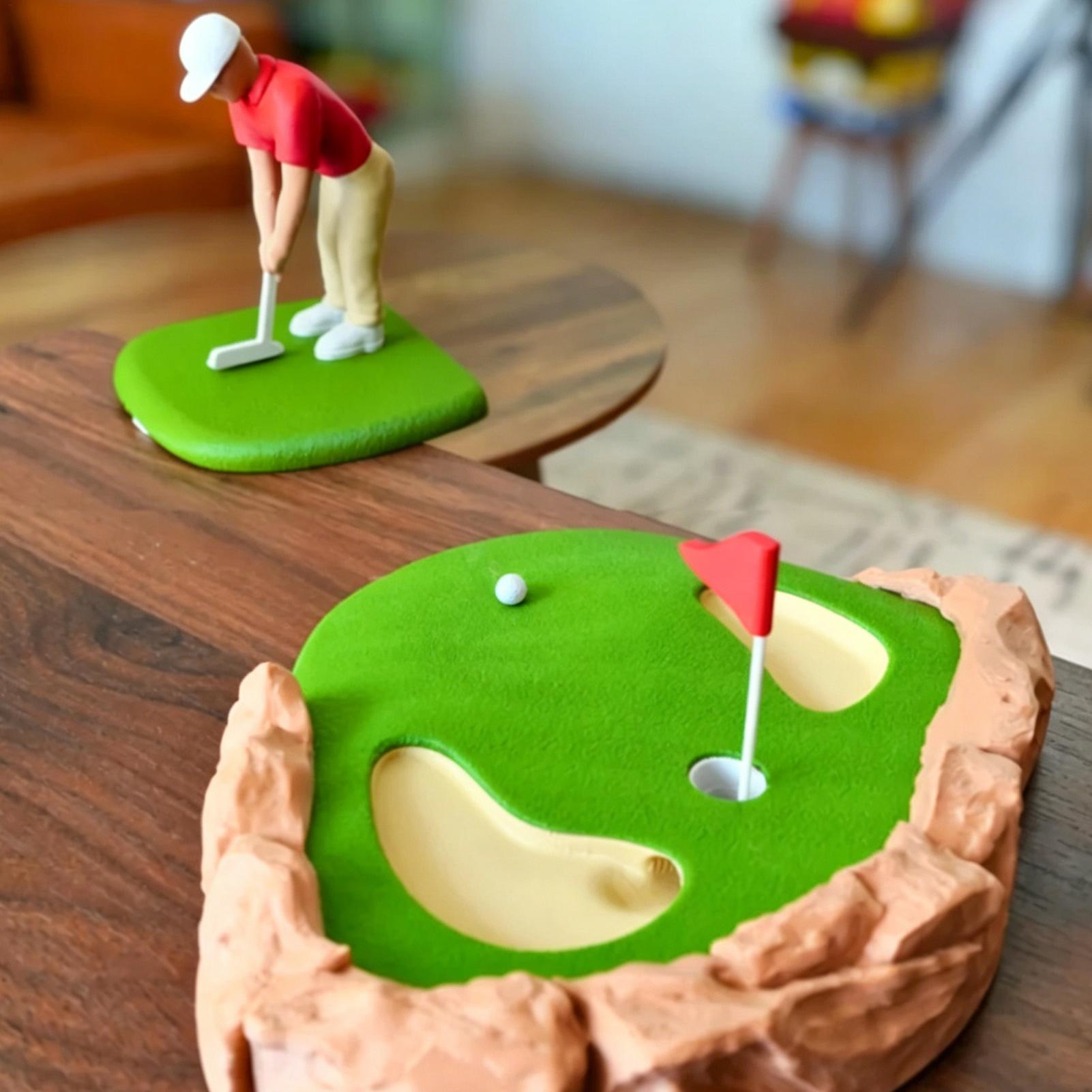 3D Printing Office Setup - Pocket Golf Tafelspel Mini 3D-geprint Eenvoudig