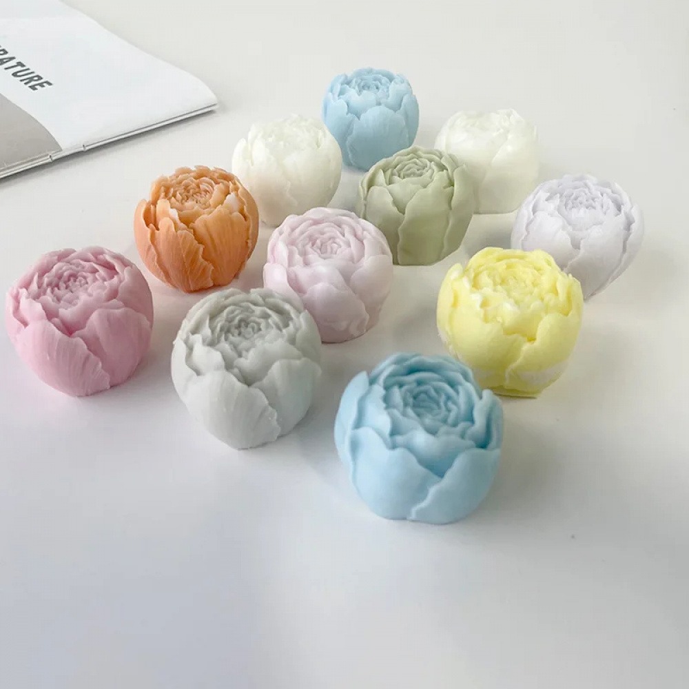 3D Printing Concrete - 3D Bloemen Siliconen Kaarsvorm DIY Roos