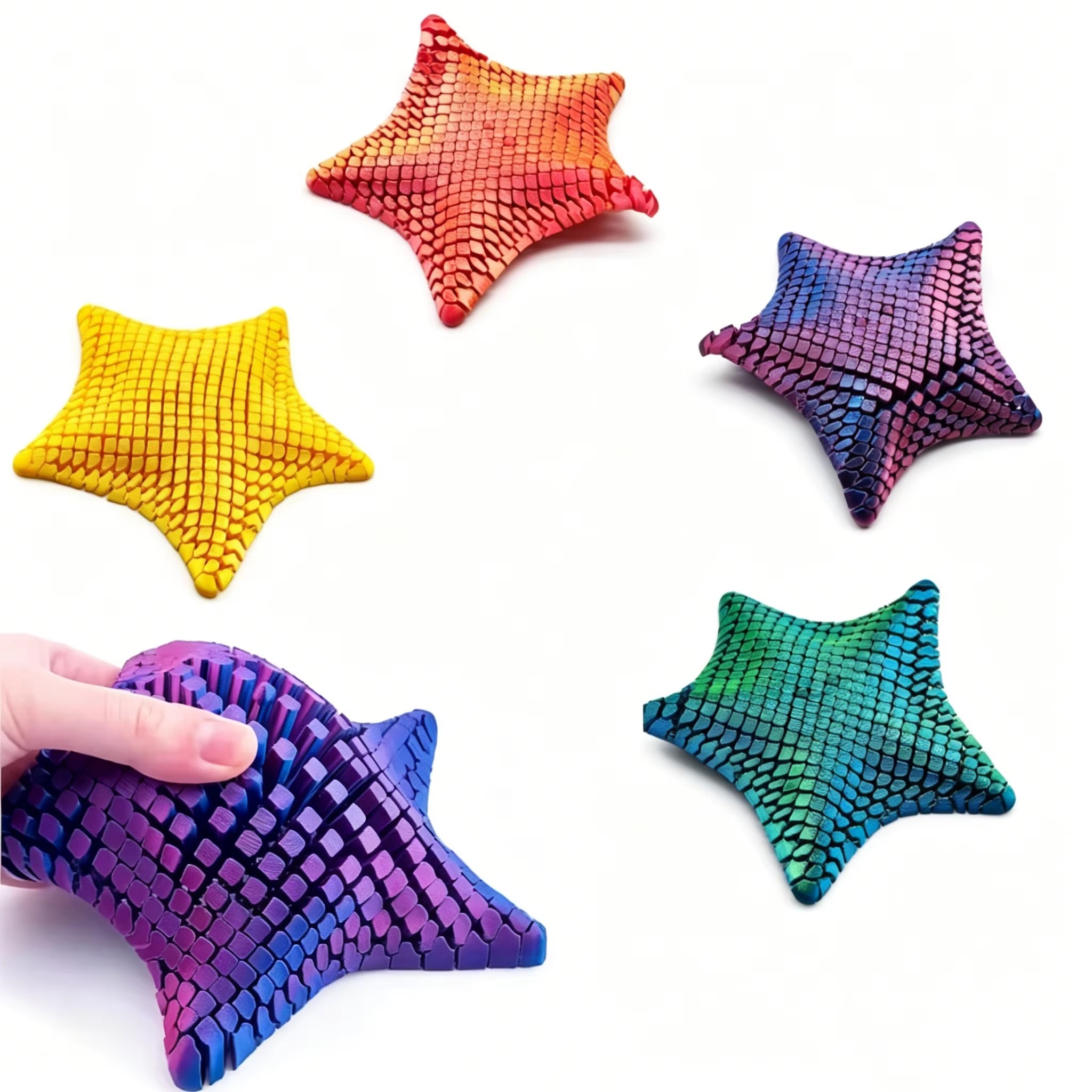 3D-geprinte gearticuleerde zee - 3D Printing Fidget Toys recensie en prijs