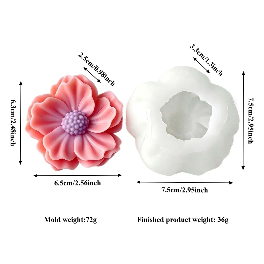 3D Camellia Bloem Siliconen Ka - 3D Printing Concrete recensie en prijs