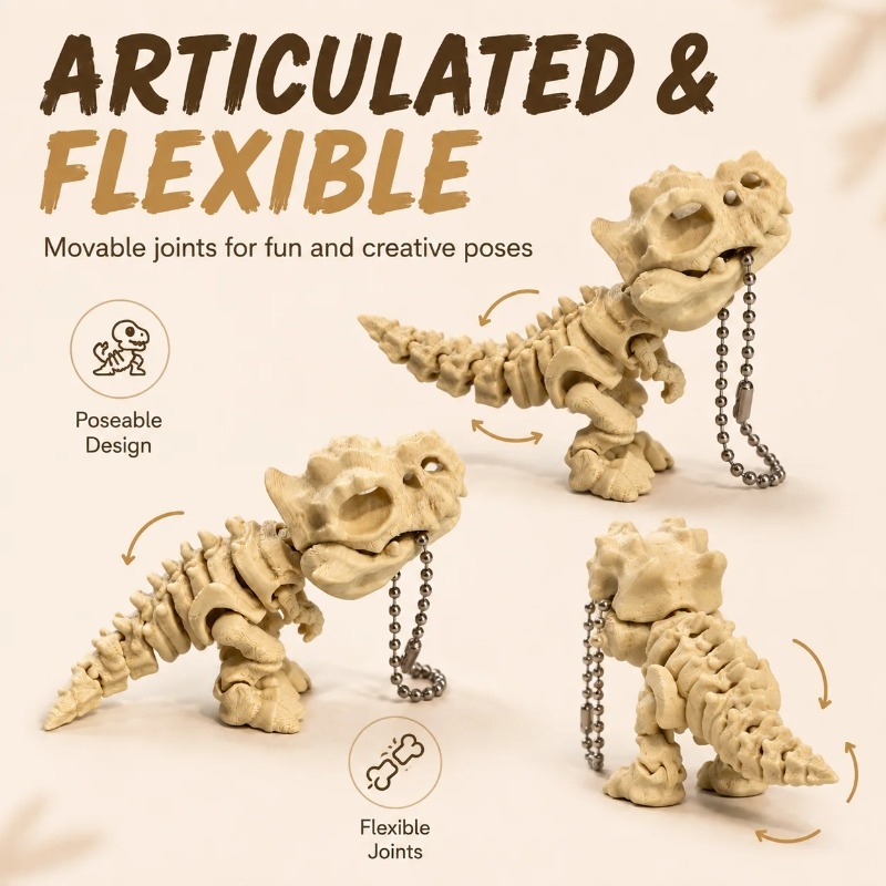 Nieuw 3D-geprint Tyrannosaurus - 3D Printing Fidget Toys recensie en prijs
