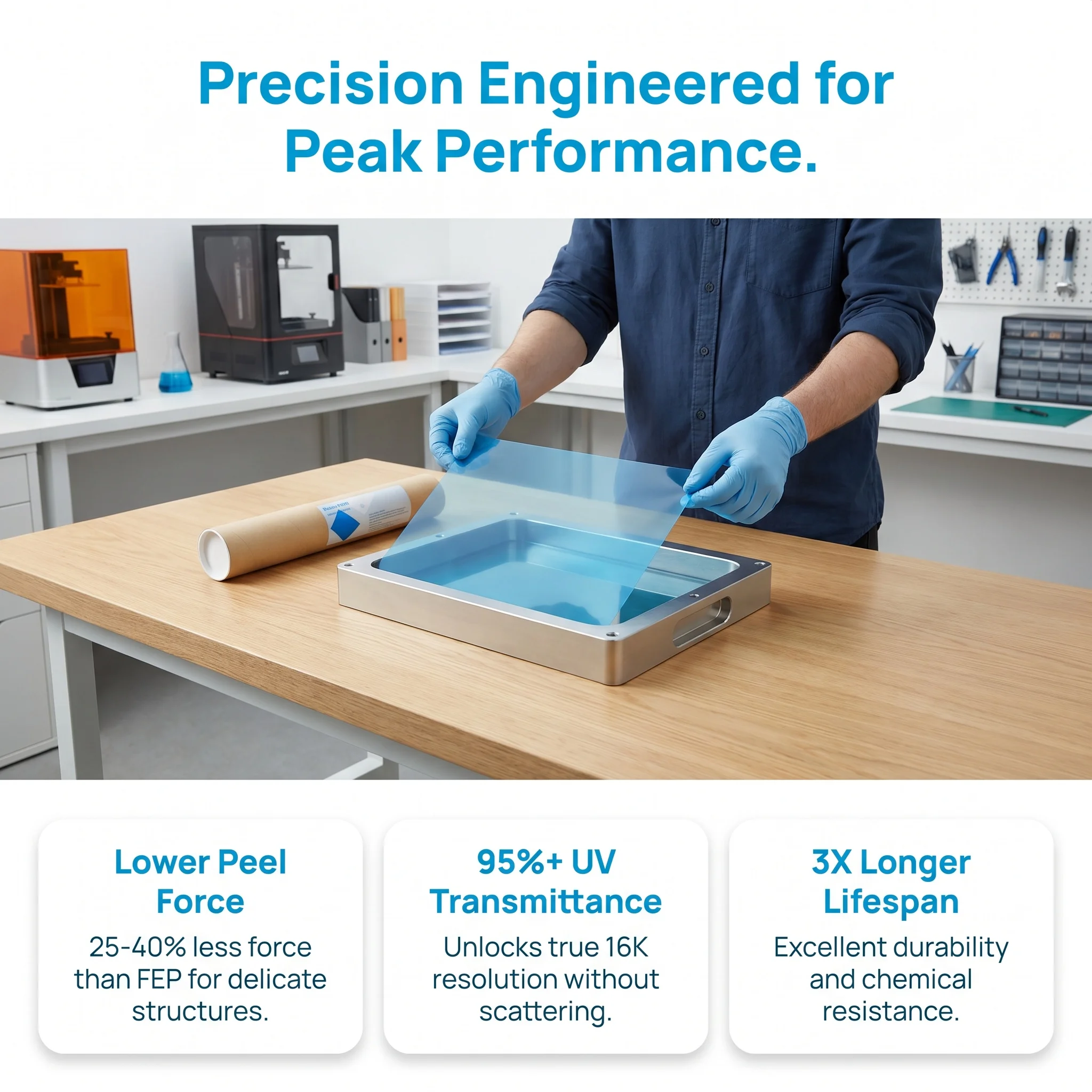 NFEP Film 210x150x0.127mm PFA  - 3D Printing Elegoo recensie en prijs