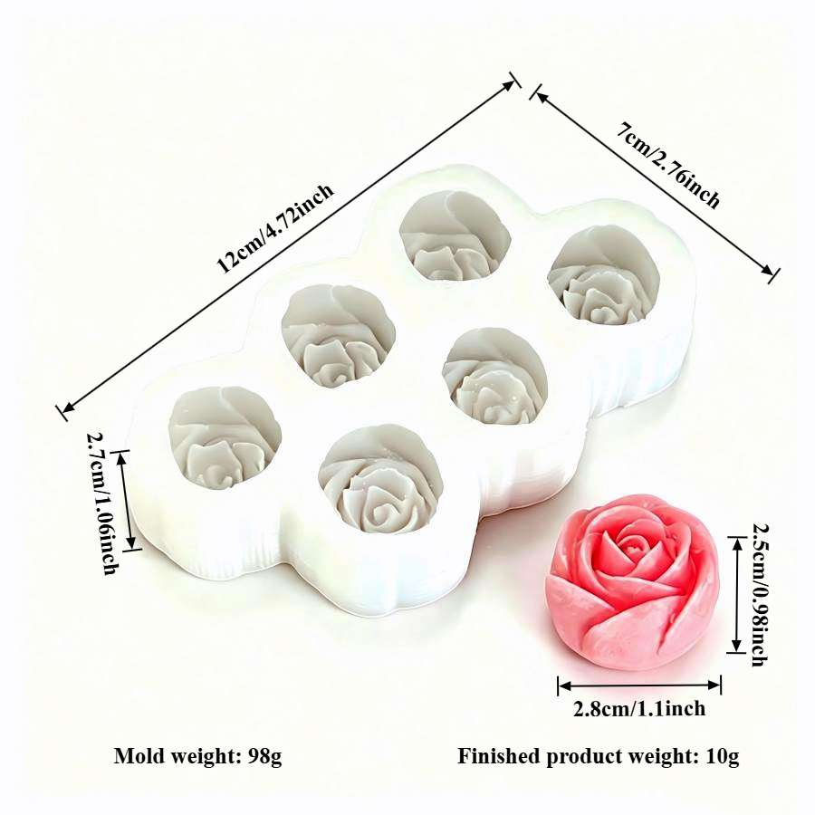 6-delige set roosvormige silic - 3D Printing Concrete recensie en prijs
