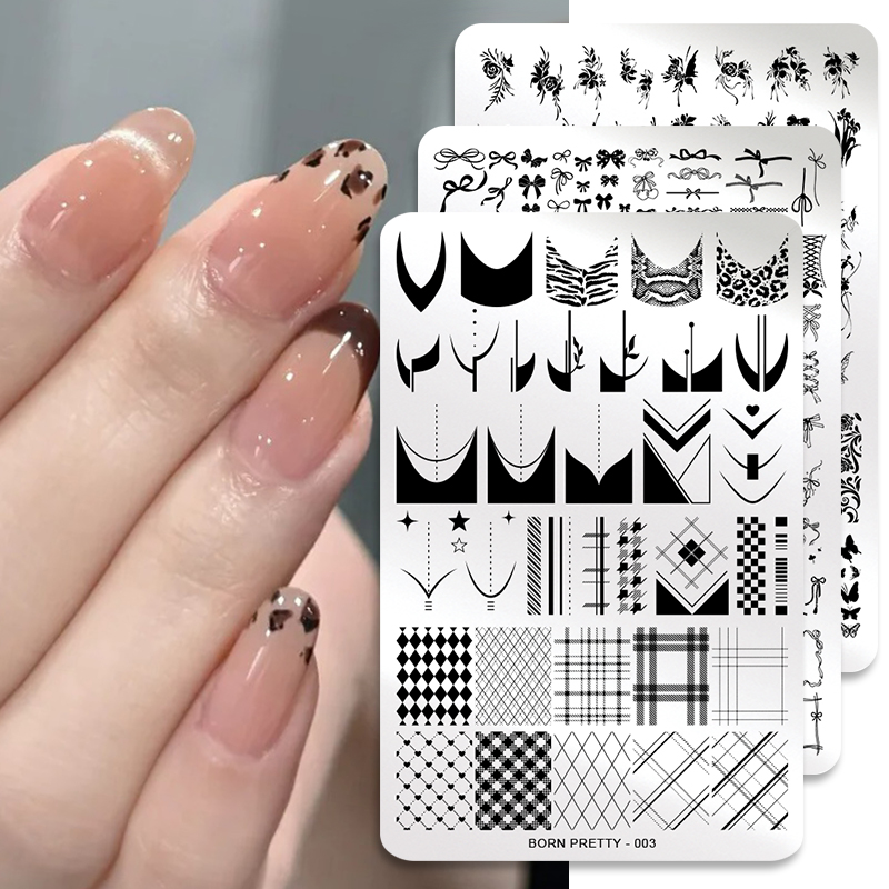 BORN PRETTY Bladeren Bloem Nai - 3D Printing Template recensie en prijs