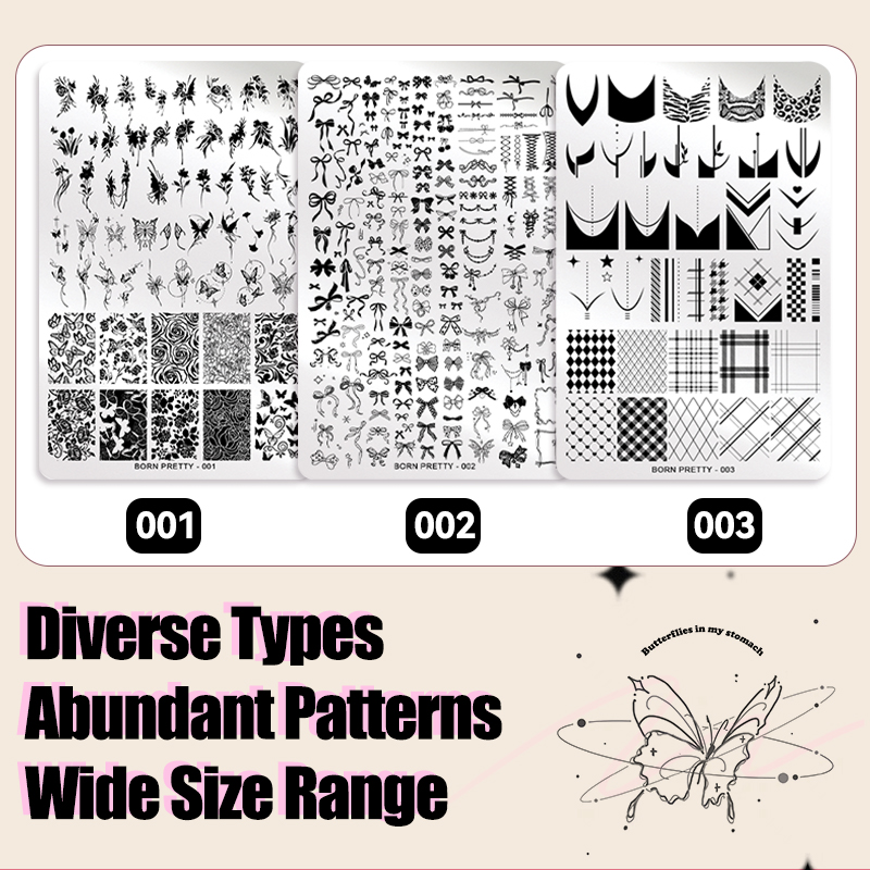 BORN PRETTY Bladeren Bloem Nai - 3D Printing Template recensie en prijs