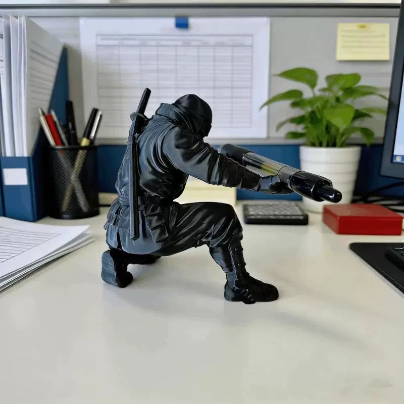 Ninja-penhouder 3D-geprinte Sa - 3D Printing Office Setup recensie en prijs