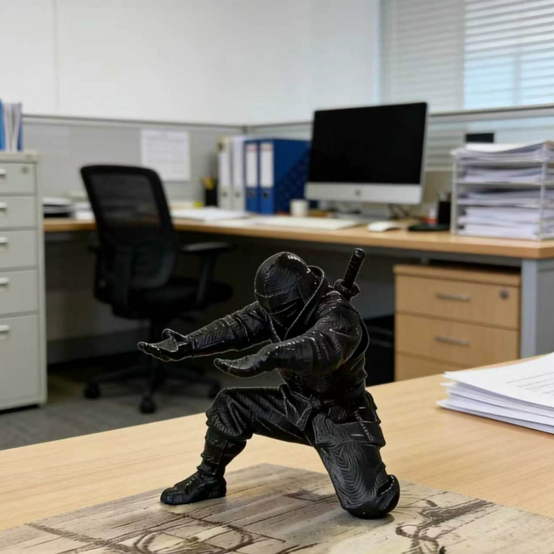 Ninja-penhouder 3D-geprinte Sa - 3D Printing Office Setup recensie en prijs