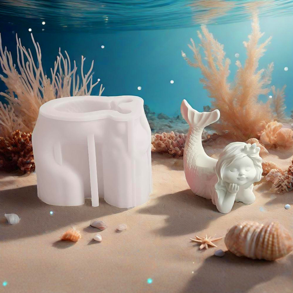 3D Zeemeermin Siliconen Kaars  - 3D Printing Concrete recensie en prijs