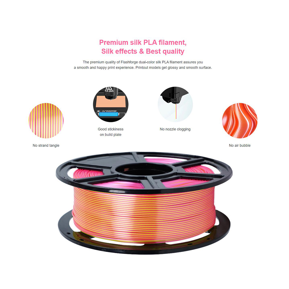 FLASHFORGE Tweekleurige Zijde  - 3D Printing Output recensie en prijs